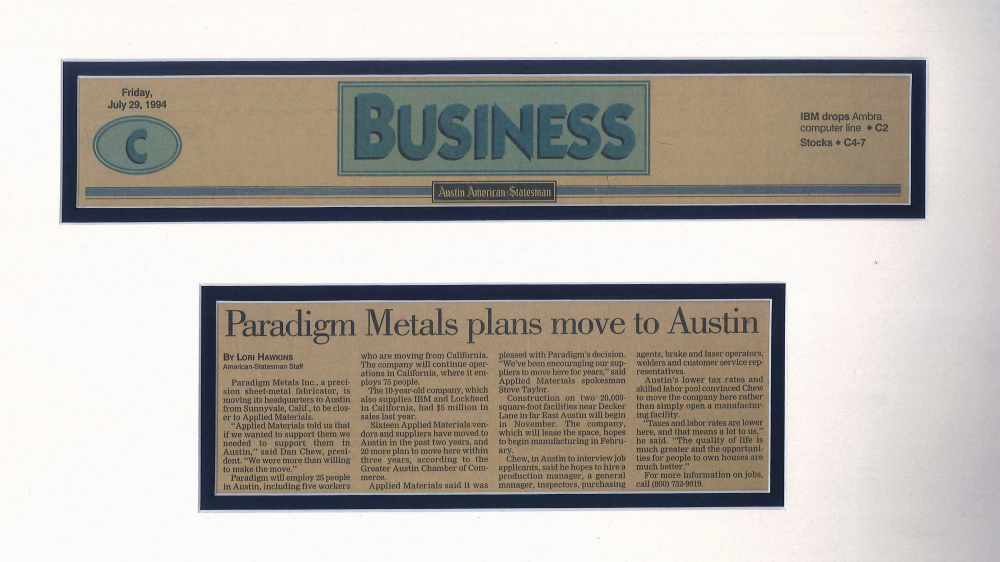 Paradigm Metals plans move to Austin
